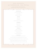 High Tea Menu