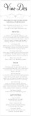 Vino Menu