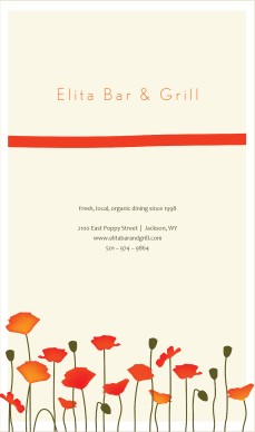 Customize Cafe Bistro Legal Menu Cover