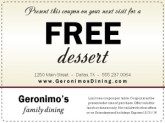 Online Restaurant Coupon