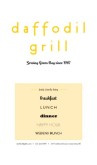 Family Style Long Menu Cover
