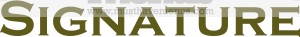 Signature Word Art