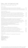 Elegant Steak House Long Menu