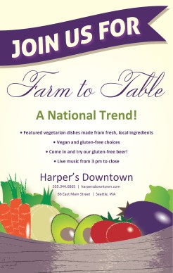 Customize Vegetarian Restaurant Flyer