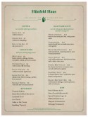 German Food Menu