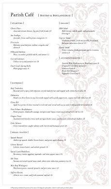 Customize Fine Dining Dinner Menu