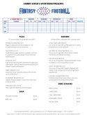 Football Game Menu