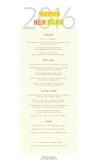 Happy New Year Menu