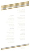 New Year Prix Fixe Menu