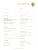 Gourmet Brunch Menu