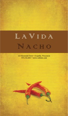 Customize Mexican Food Menu Cover Long