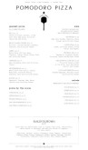 Vegetarian Pizza Menu