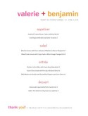 Dinner Party Menu
