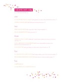 Romantic Valentine Menu