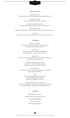 Customize Dinner Menu Page 2