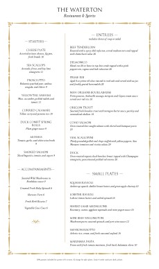 Customize Restaurant Dinner Menu
