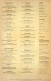 American Beer Tabloid Menu Page