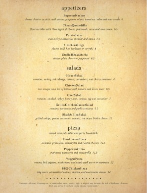 Customize American Beer Menu Page