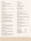 Casual Sandwich Menu Page