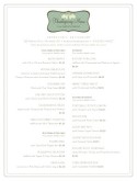 Thanksgiving Catering Menu