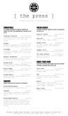 Fruit Juice Bar Menu