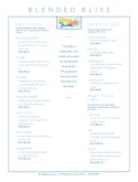 The Juice Bar Menu