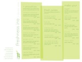 Tropical Juice Menu