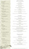 French Bistro Long Menu Page