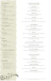 French Bistro Tabloid Menu Page