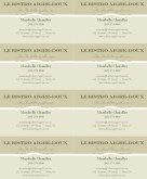 Business Cards French Bistro