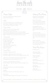 Catered Wedding Cake Menu