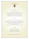 Christmas Dinner Menu