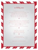 Winter Holiday Menu