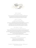 Elegant New Years Menu