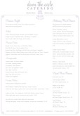 Catered Wedding Cake Menu A4