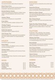 Sandwich Menu A4 Page