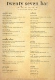 American Beer A4 Menu
