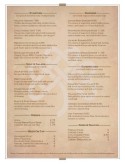 Irish Tavern Menu Page