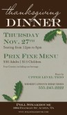 Thanksgiving Dinner Flyer