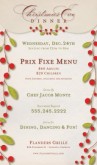 Prix Fixe Christmas Flyer