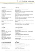 Color Fine Dining A4 Menu