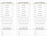 Comment Cards Color Fine Dining