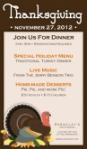 Restaurant Thanksgiving Flyer