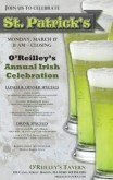 St Pattys Beer Flyer