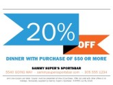 Online Coupon Sports Grill