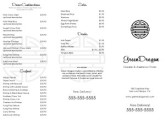 Chinese Cuisine Takeout Menu