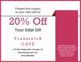 Online Cafe Coupon