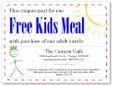 Online Coupon Kids Meal