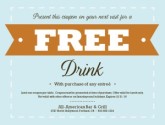 Free Food Online Coupon