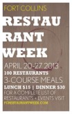 Restaurant Week Flyer